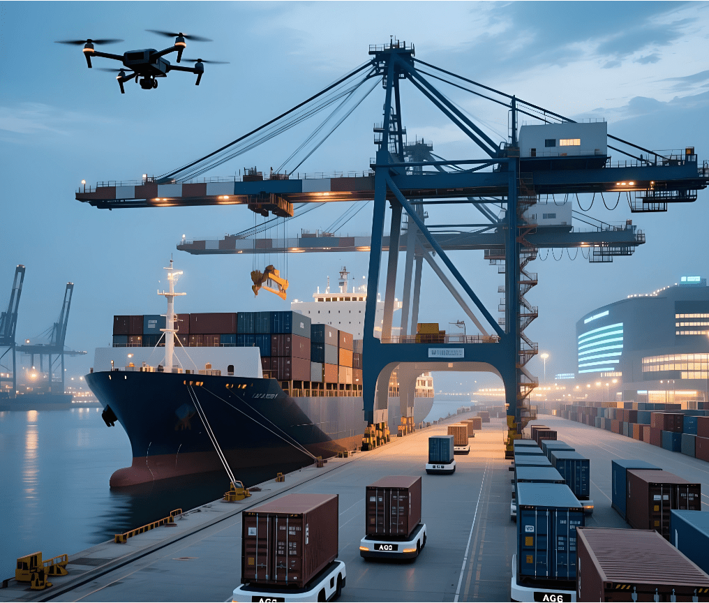 Pasarela de vehículos 5G para solución de puerto inteligente